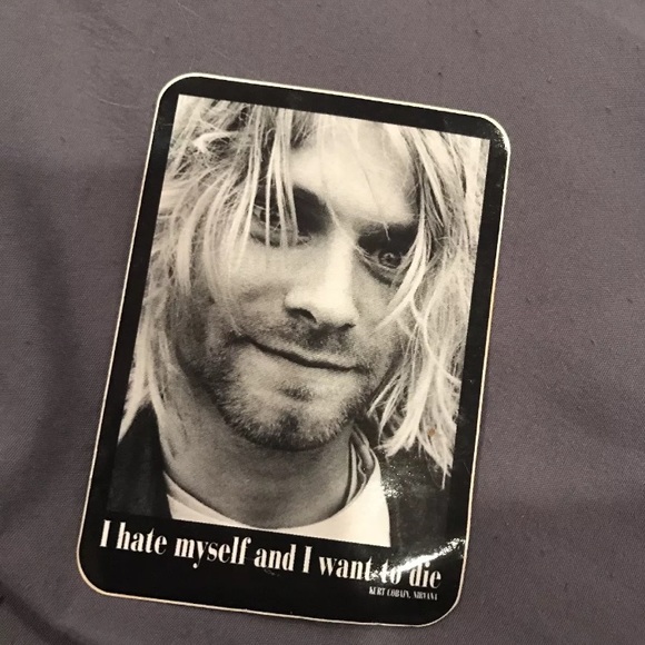 Vintage Other - Vintage Kurt cobain sticker